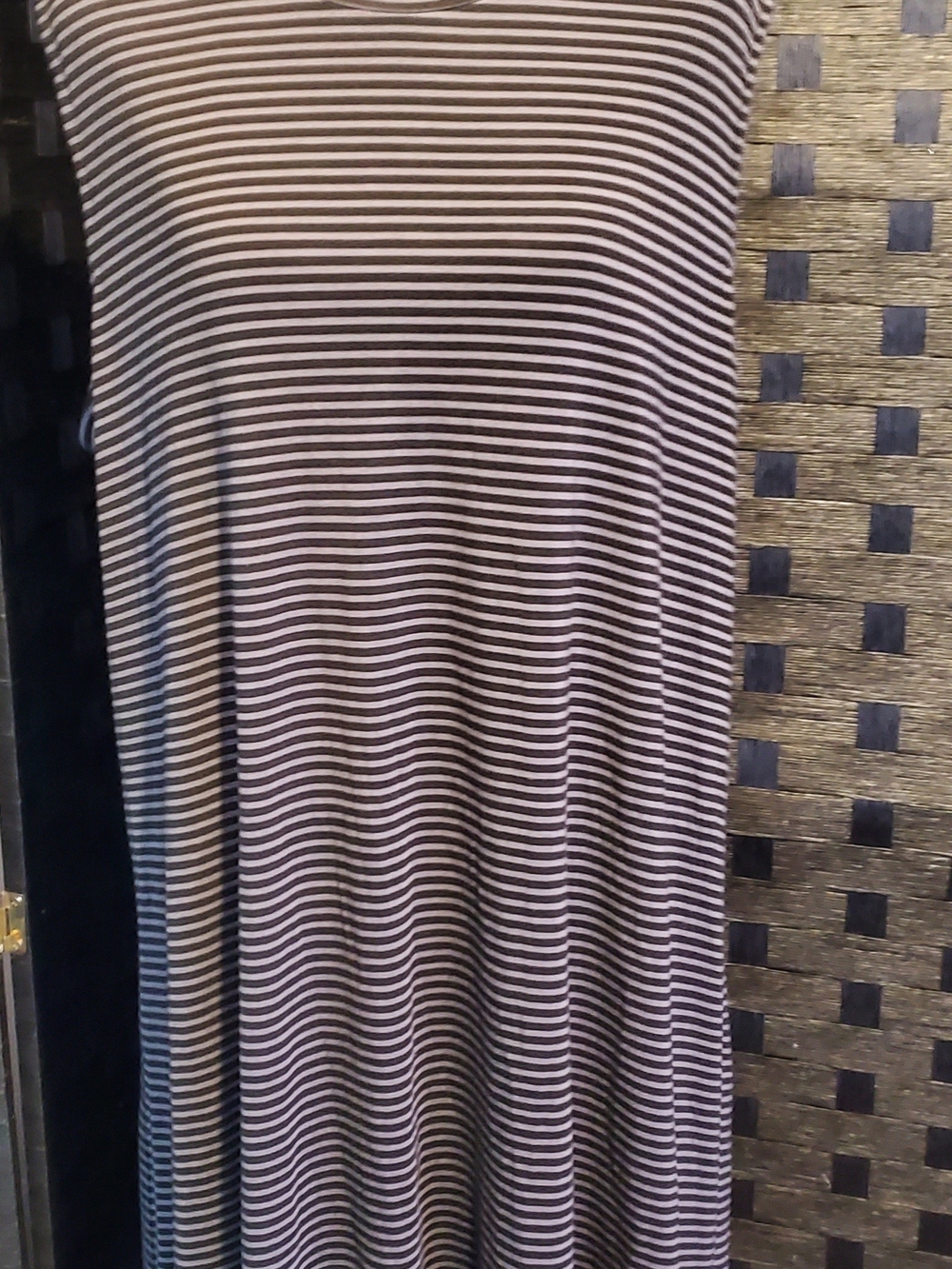 Striped Maxi Skirt in Black and White - Classic Everyday Style